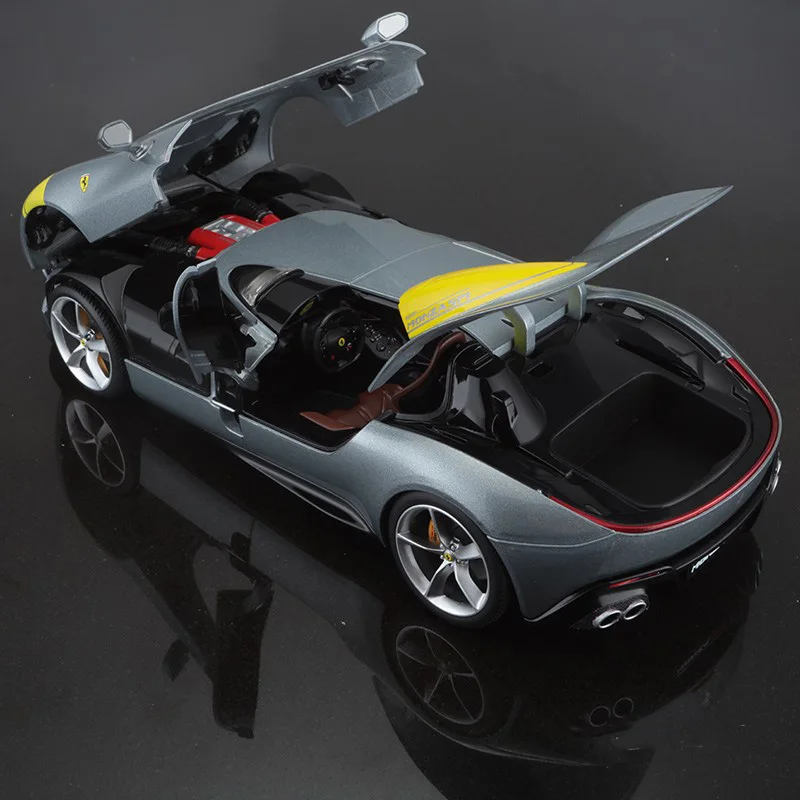 1/18 Scale Monza Sp1 Sports Car Simulation Alloy Car Model Static Display Collectible Toy Gift Souvenir Decoration