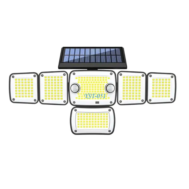E15A Adaptable 6 Head Sun Wall Light With Strong Panel And Neutral Tone Light