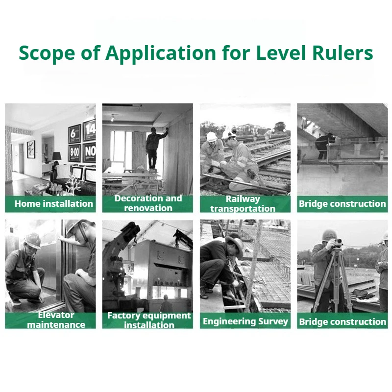مسطرة المستوى المنزلي مستوى التوازن المغناطيسي ثلاثة فقاعات أفقية عمودية 45 °   أدوات قياس عالية الدقة