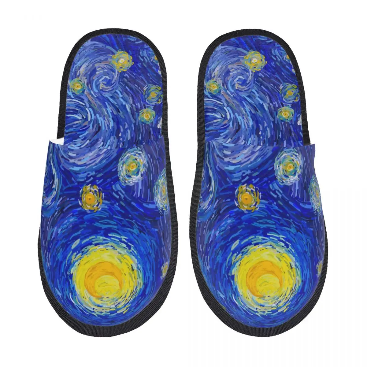 Custom Van Gogh The Starry Night Guest Slippers for Hotel Women House Slipper