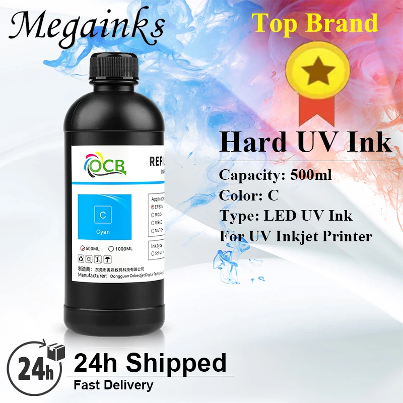 Imagem -04 - Tinta uv Led para Epson Dx4 Dx5 Dx6 Dx7 Roland Mimaki Mutoh Impressora Jato de Tinta Plana Tinta uv Macia ou Dura 500ml x Pcs