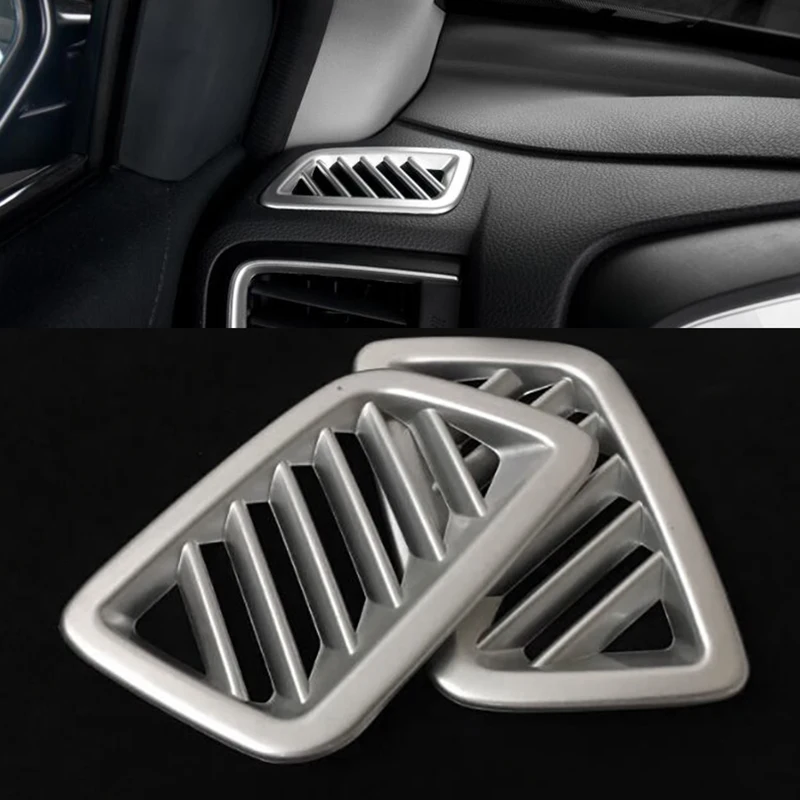 

For Honda CRV CR-V 2017-2018 ABS Matte Center console Contral Left and right Air Vent Outlet Cover Trim 2pcs Accessories