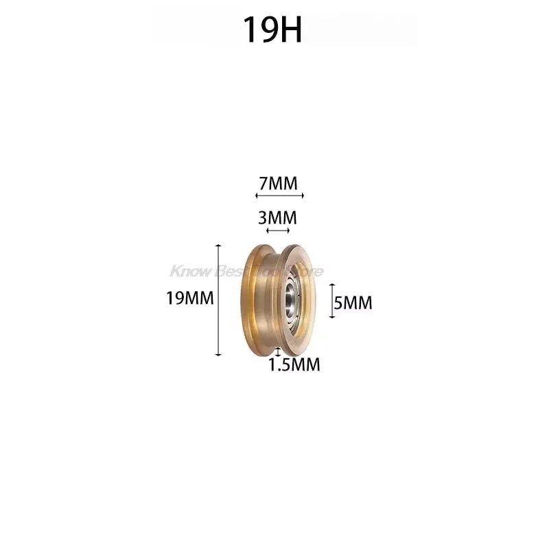 5PCS 625 Plastic Bearing U-Shaped H-Groove Roller 626 Sliding Door and Window Pulley Nylon Mechanical Wheel 6000 Bearing - view 3