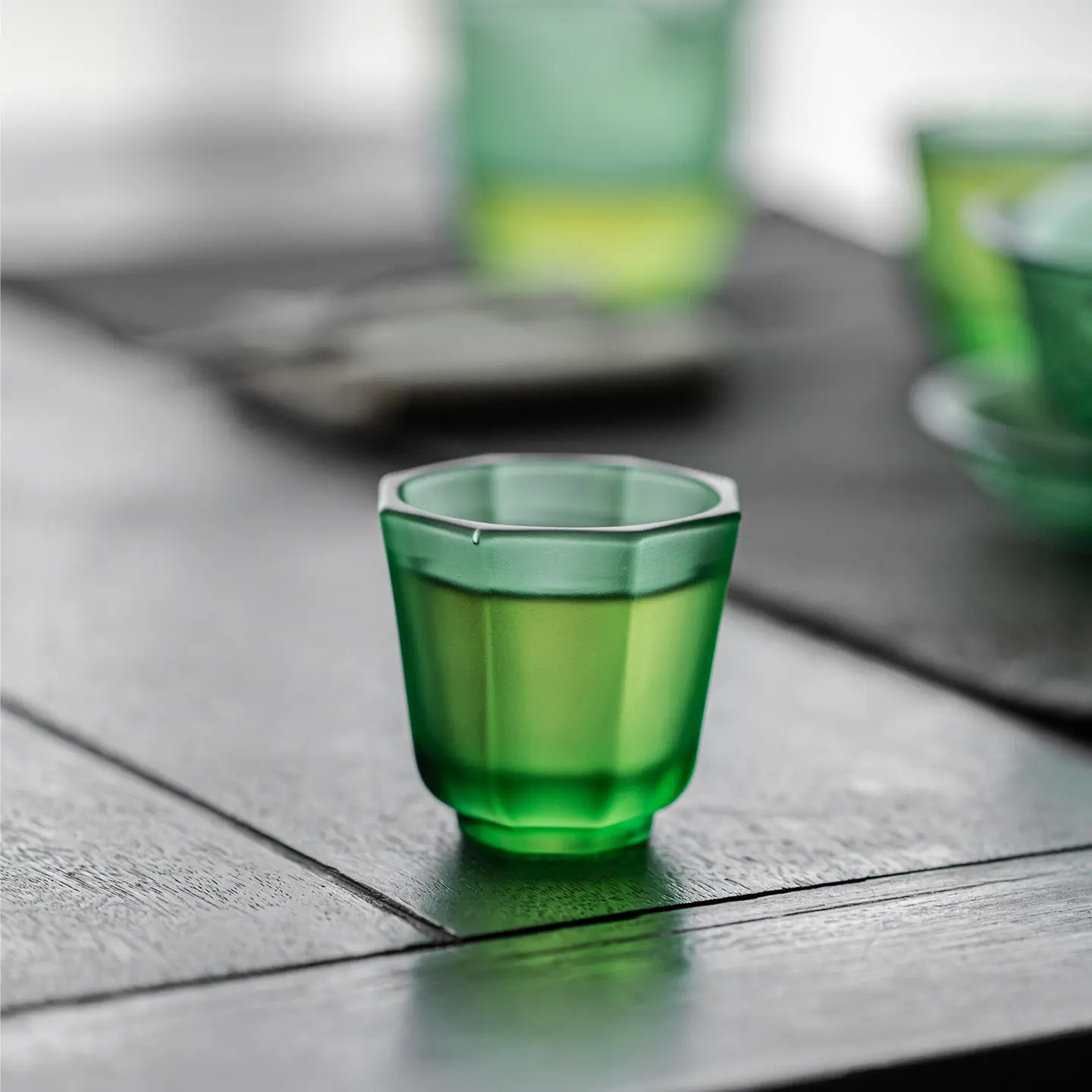 

CX glazed teacup frosted hostess cup, high temperature resistance, creative octagonal tea cup