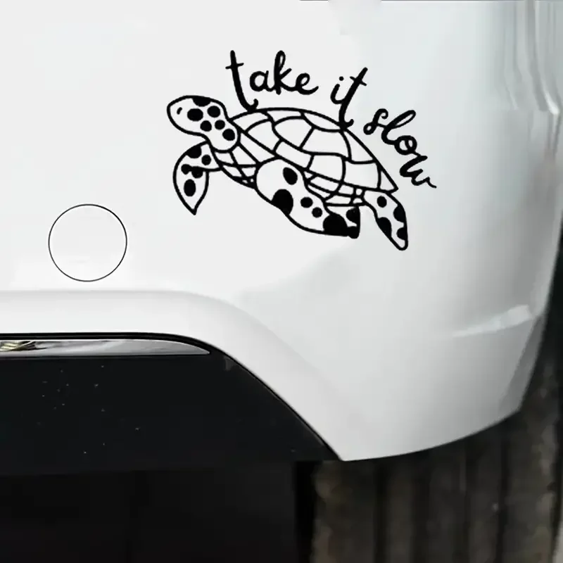 Take It Slow Turtle Car Sticker per Laptop Bottle Truck Phone Vehicle Paint Window Wall Cup Fishing Boat Skateboard decalcomanie Autom