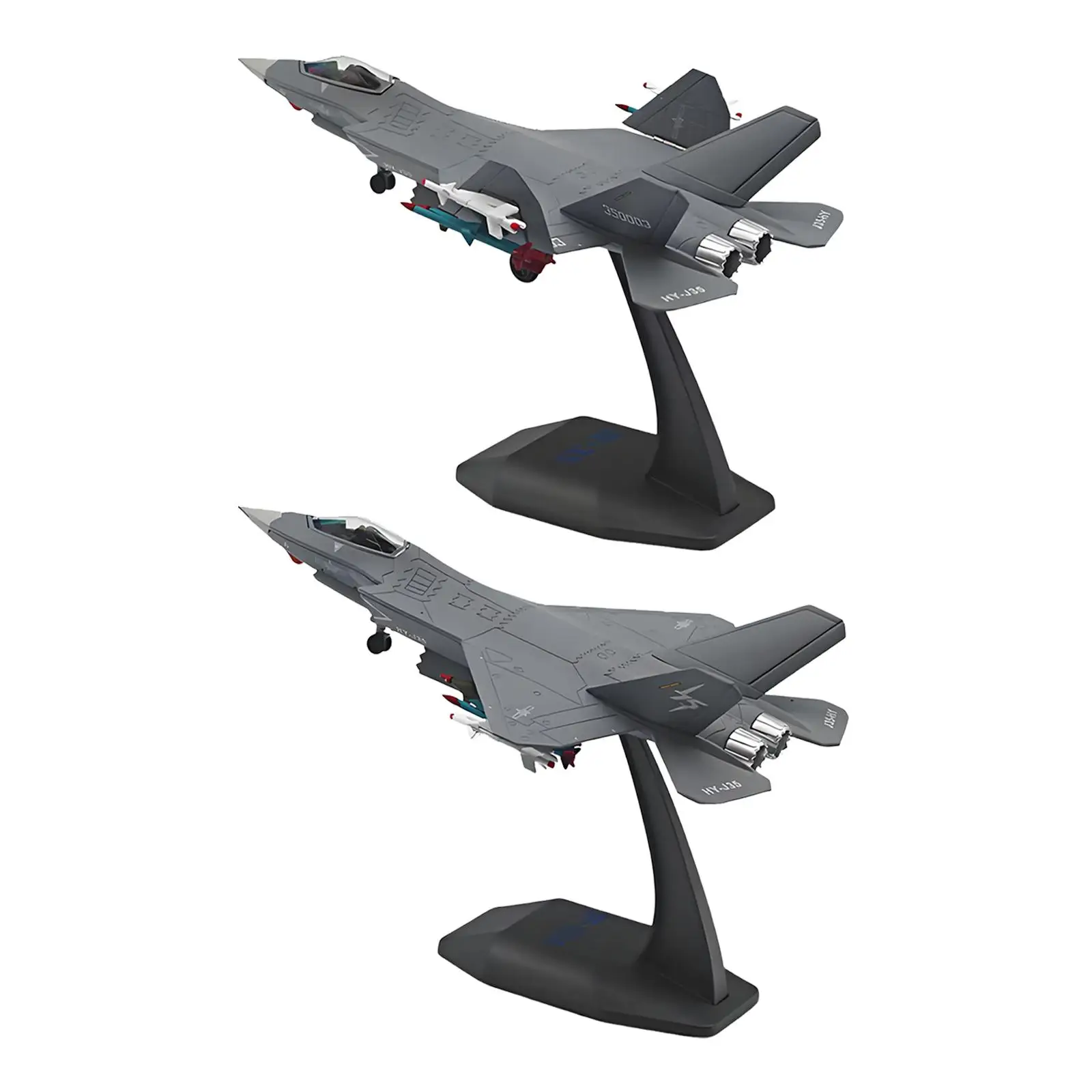 

1:100 J35 Aircraft Model with Display Stand Desktop Decor Fighter Model Airplane Toy for TV Cabinet Bar Shelf Living Room