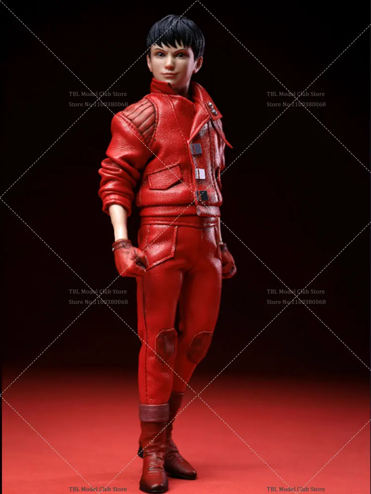 SACRED TOYS 001 1/12 Scale Male Soldier Motorcycle Boy Red Leather Clothes Full Set 6inch Action Figure Doll