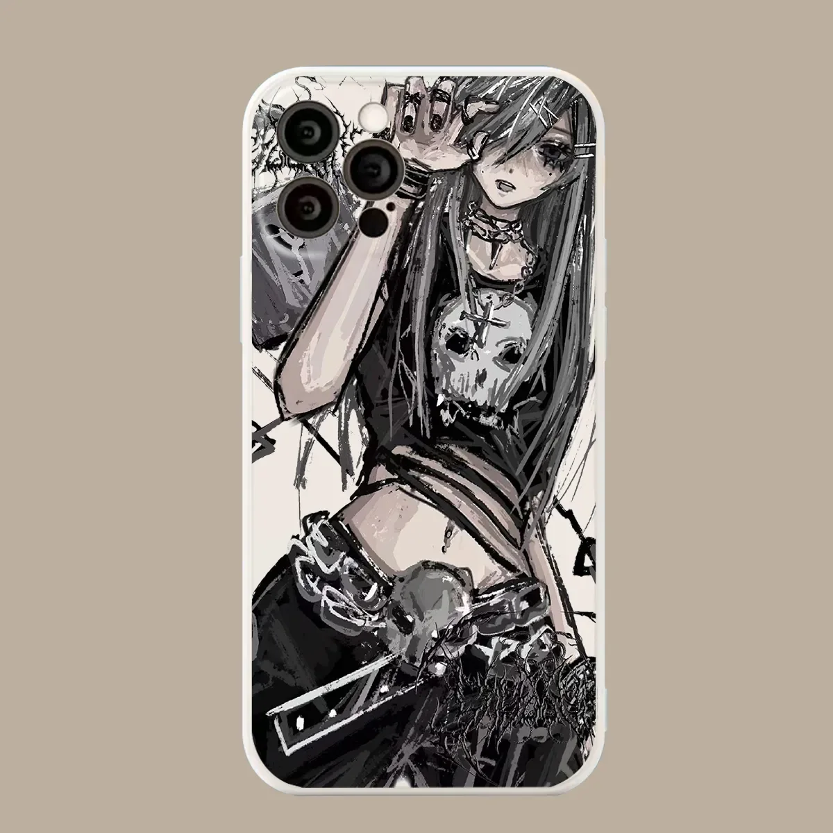 Cartoon Pattern Subcultural Angel Girl Phone Case For iPhone 15 1413 12 11 Pro Xr Xs Max 7 8 Plus Y2K Anime Boy Protective Cover