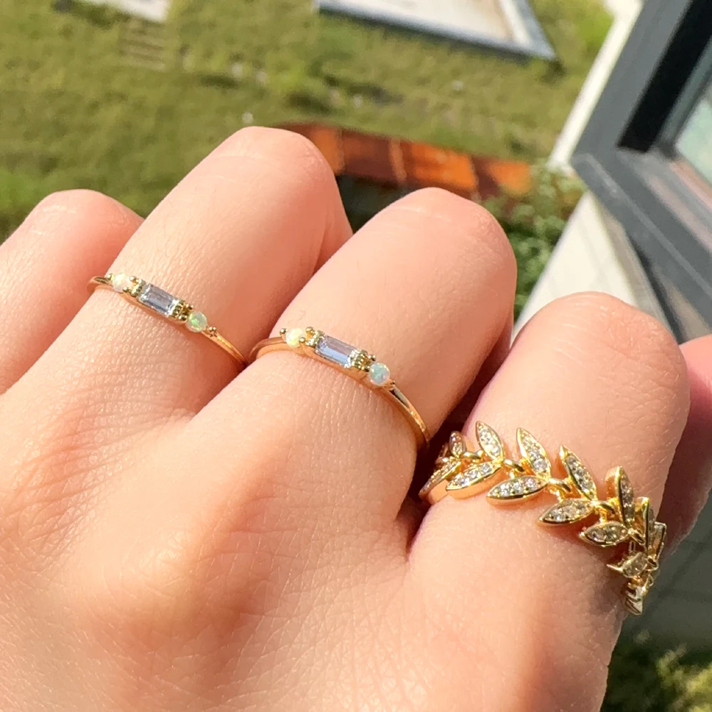 Bling Cz Opal Stone…