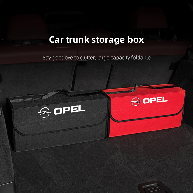 

Коробка для хранения багажника автомобиля, фетровая тканевая сумка-органайзер, инструменты, автоаксессуары для Opel Corsa D Astra Insignia Mokka Adam Combo Vectra