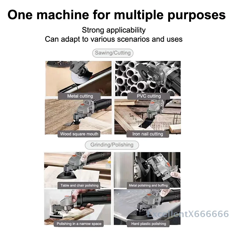 M10/M14 Threaded Swing Saw Cutter Polisher Set for Angle Grinder Conversion