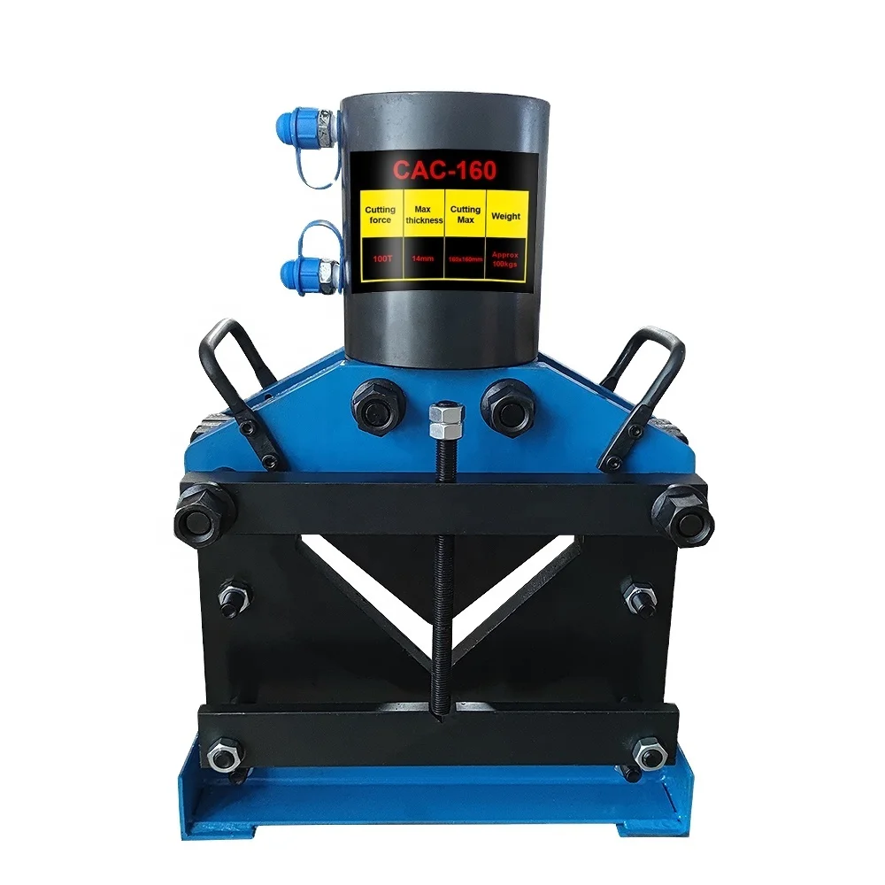 

CAC-160 Hydraulic 100 Ton Angle Iron Cutting Machine up to 160*160*14