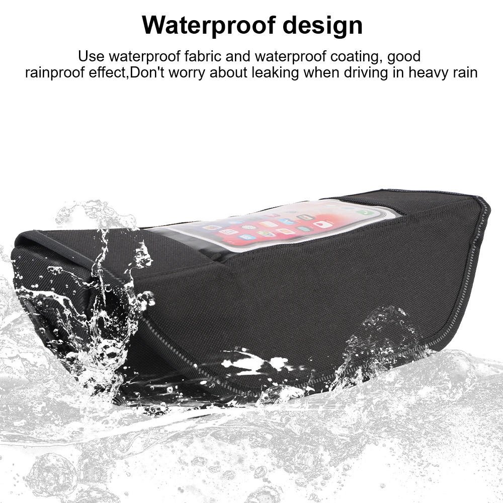Compatível para yamaha tenere 700 com tela sensível ao toque saco de armazenamento do telefone cabeça da motocicleta guiador saco portátil viagem à prova dwaterproof água