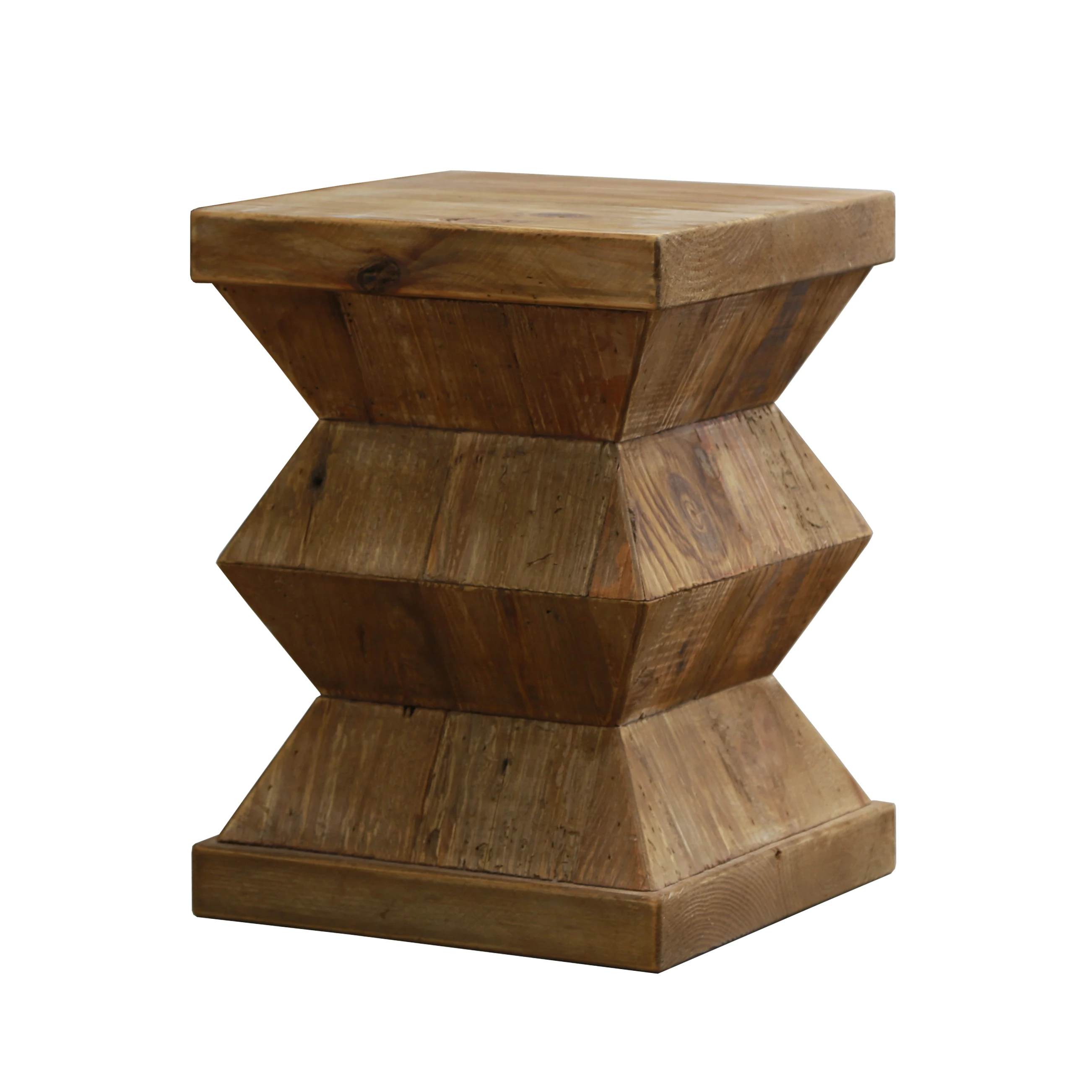 

Living Room Farmhouse Style Design Small Wooden Natural Stool Chair
