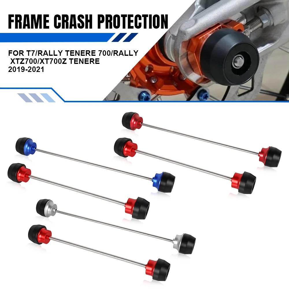 

Motorcycle Part Rear Axle Sliders Front Wheel Frame Slider For Yamaha T7/Rally Tenere 700/Rally XTZ700/XT700Z Tenere 2019-2021