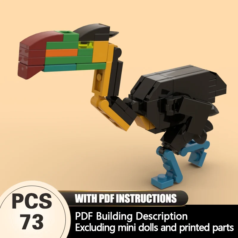 

Creators Animal Series Model MOC Building Bricks Colorful Beak Bird Modular Technology Gifts Holiday Assemble Children Toys Suit