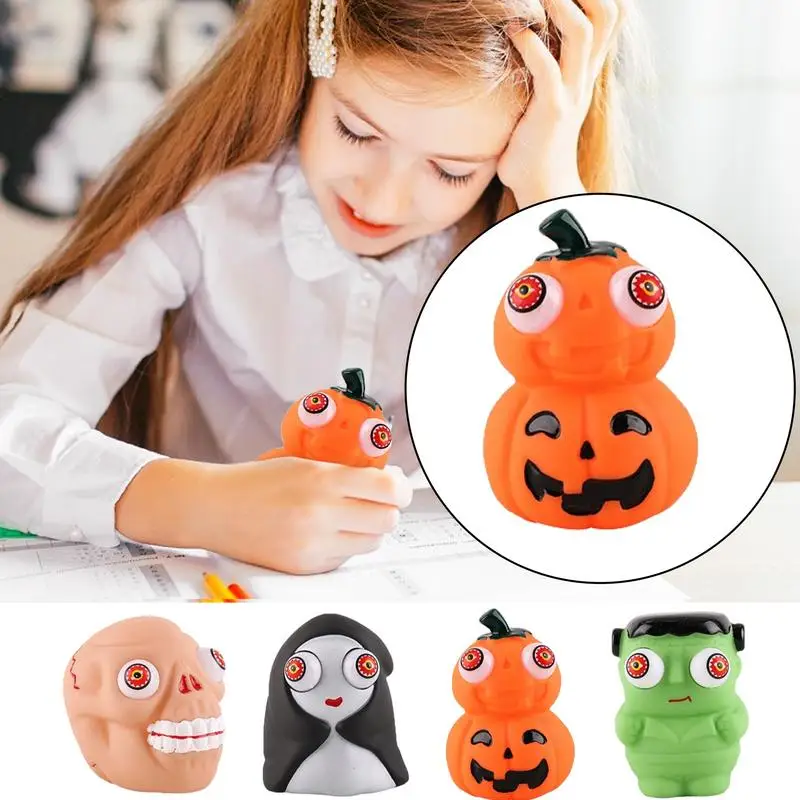 Halloween Eye Pop Squeeze Toy Funny Eyeball Burst Toys Squeezy Animals Stress Reliever Halloween Prank Toy Festivals Gift