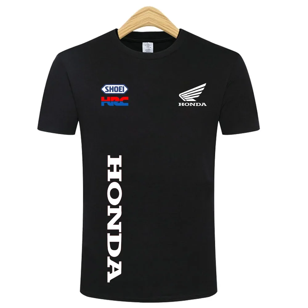 تي شيرت هوندا الصيفي للرجال بسيط وعصري صيفي كاجوال من القطن Honda Harajuku قميص موتوكروس نينو قابل للتنفس