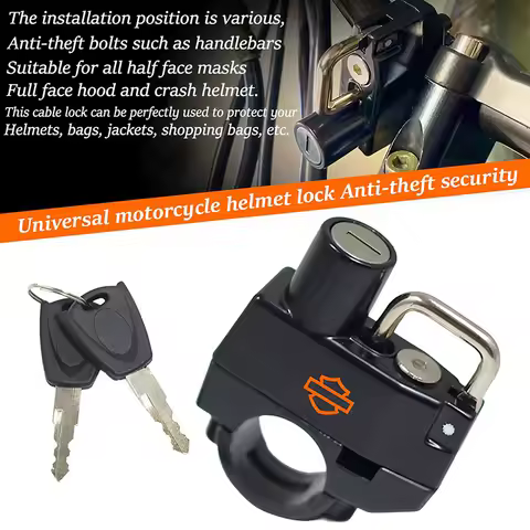 For Harley Davidson PA1250 Softail Sportster VRSC Touring X48 883 1200 RH1250 Motorcycle Supplies Helmet Lock Anti-theft Locker