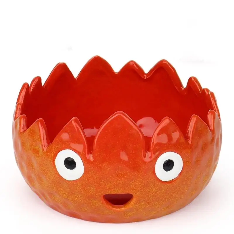 

Artistic Flame Molded Thread Owner Earthenware Substance For Easy Crochet And Knitting Projects Storage Solution D2RD