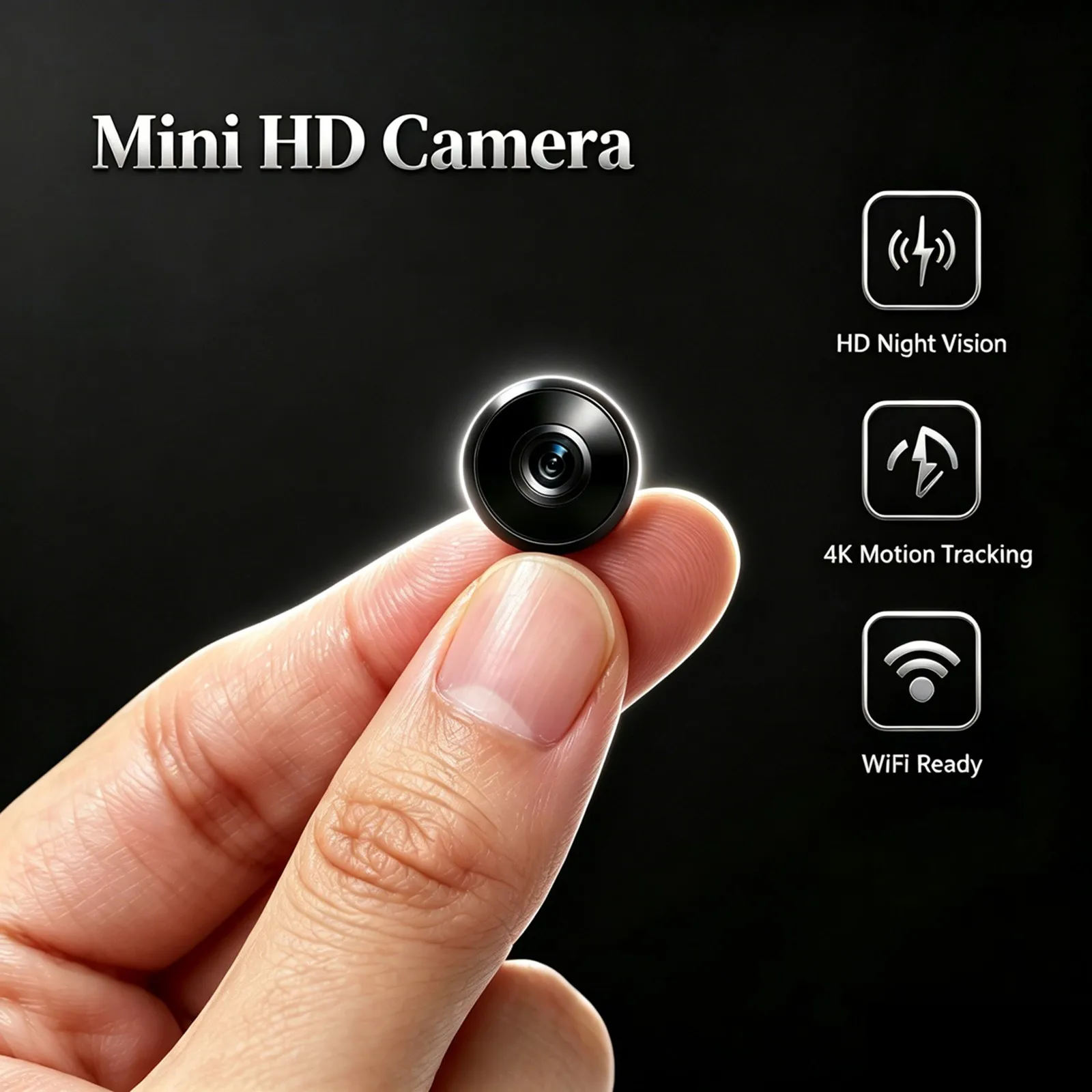 BU14 Compact Mini IP Camera Compatible With Hard Disk Recorder Mobile Remote‑View Indoor Yard Surveillance Cam