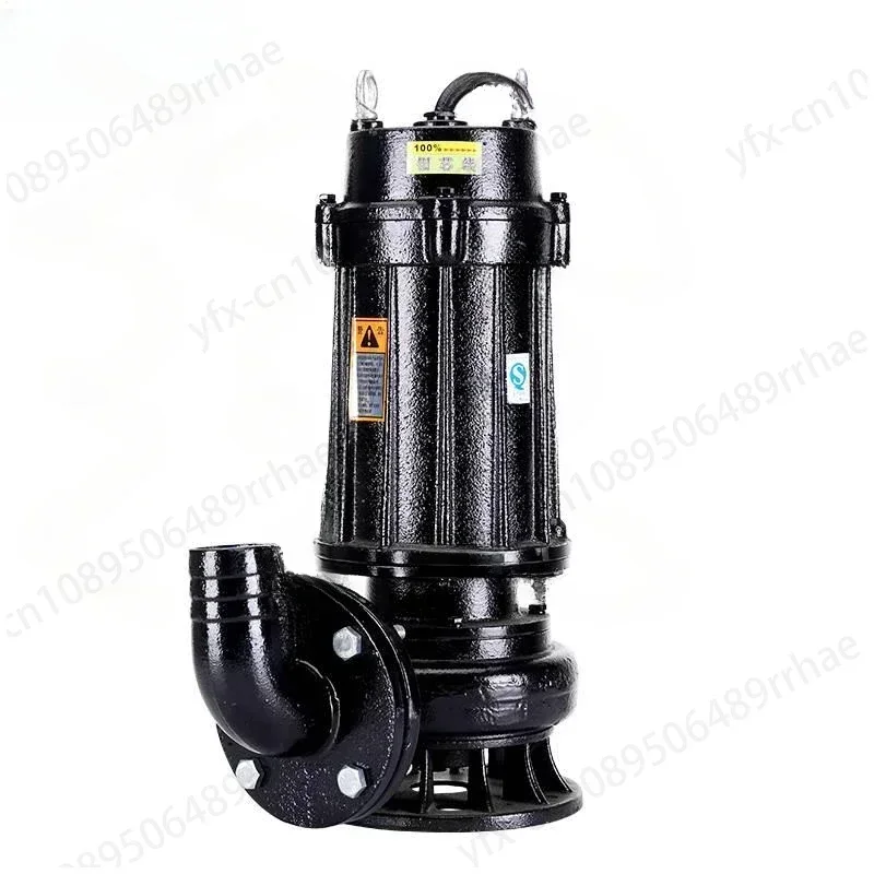 5.5Kw5500w sewage pump  submersible pump non-clogging sewage 380v electric 2/3/4/6 inch