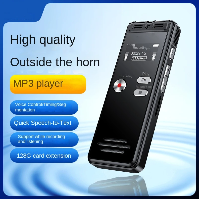 128 جيجابايت مسجل صوت صغير الصوت المنشط خط في خط الإملاء 0-64G فلاشة مزودة بفتحة يو إس بي سائق ضياع الضوضاء تقليل سجل مشغل MP3