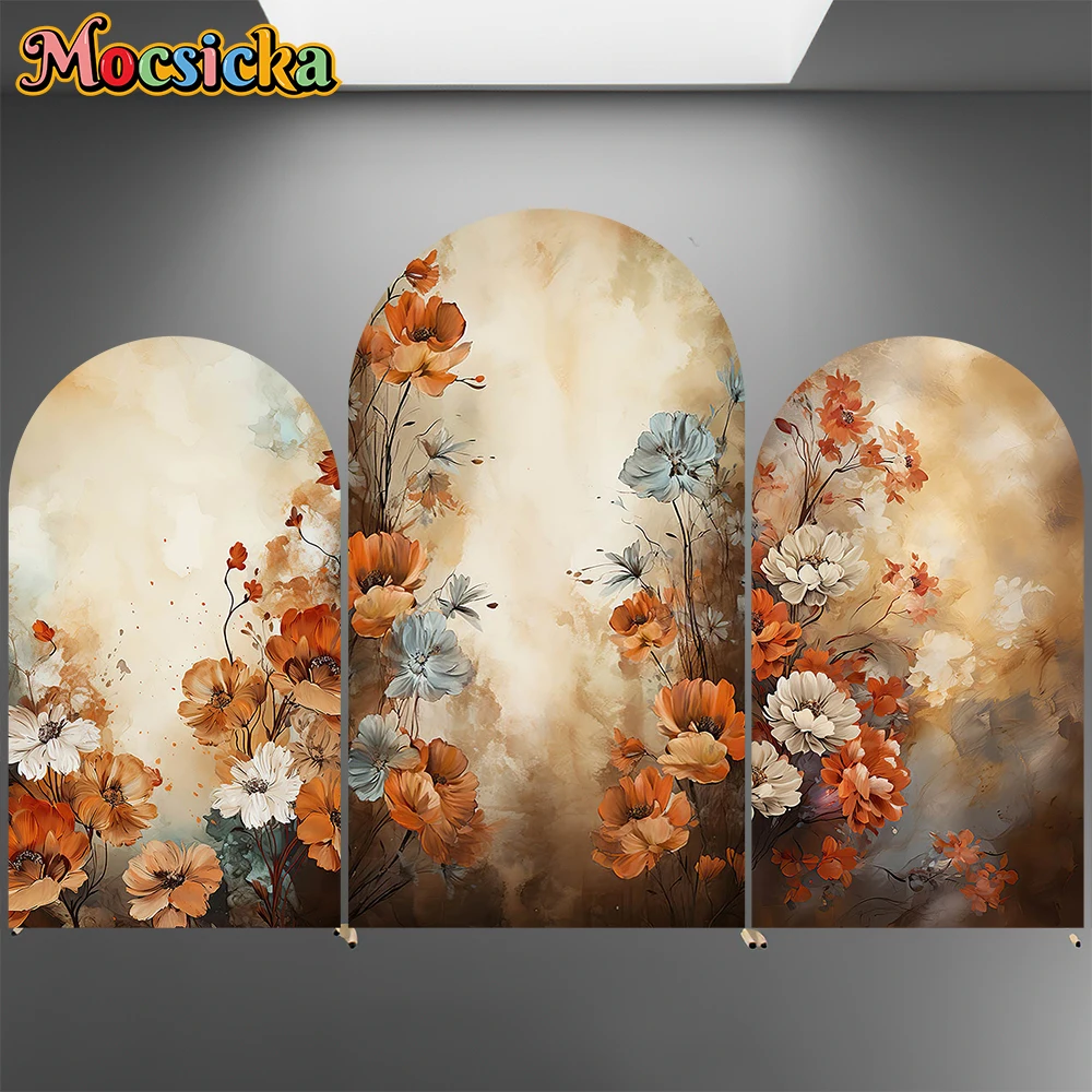 

Mocsicka Wedding Arch Backdrop Cover Elastic Double-Sided Women Girl Maternity Birthday Arched Background Art Flower Party Decor