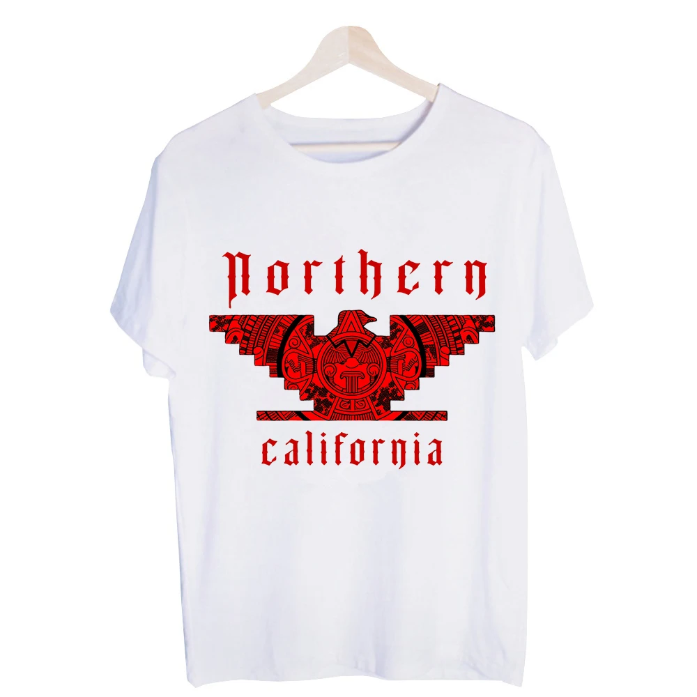Men's Eagle Tribal Graphic Tee, Short Sleeve Crew Neck T-Shirt for Casual Streetwear and Daily Wear