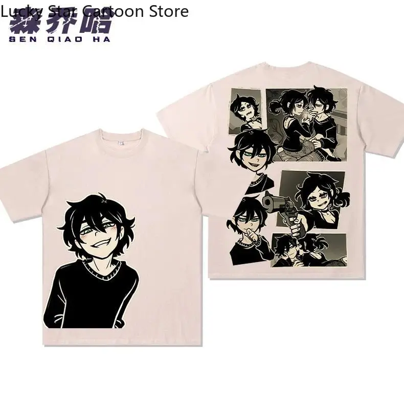 New The Coffin of Andy and Leyley Cosplay Sleeve Student Casual Daily Summer Casual Printed T-Shirt Unisex Short Gift Halloween - view 4