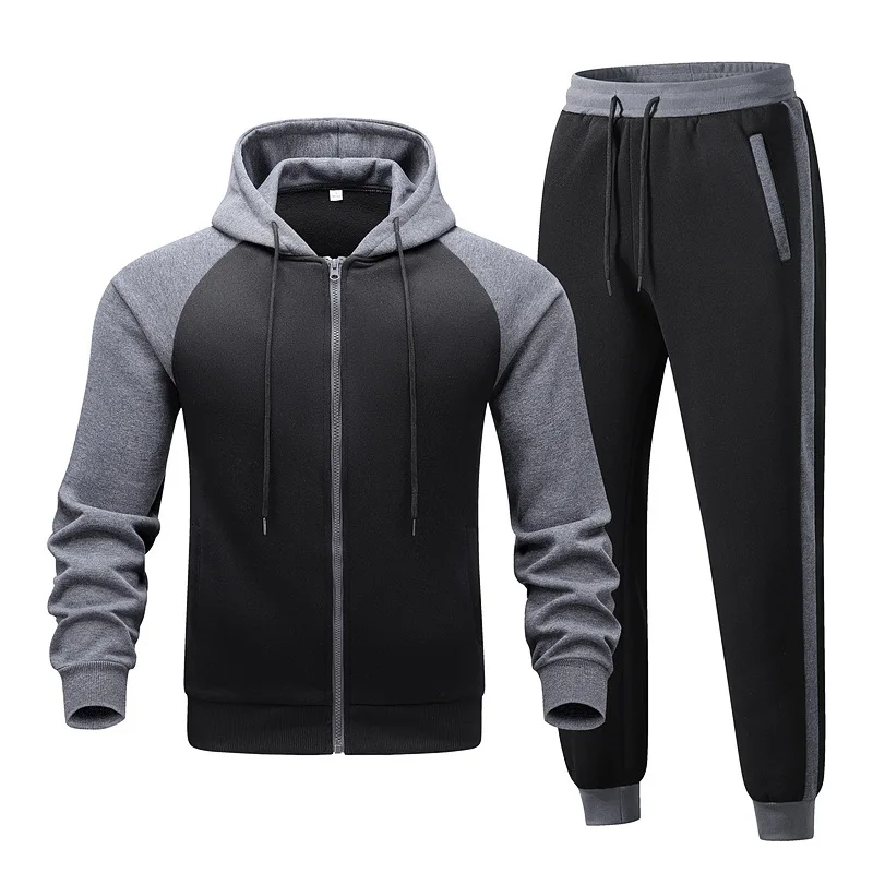 Men's track suit Sportswear Suit Autumn Jogging Sports Running Sets Male Student Korean Fashion Tracksuit Sweatshirt + Pants