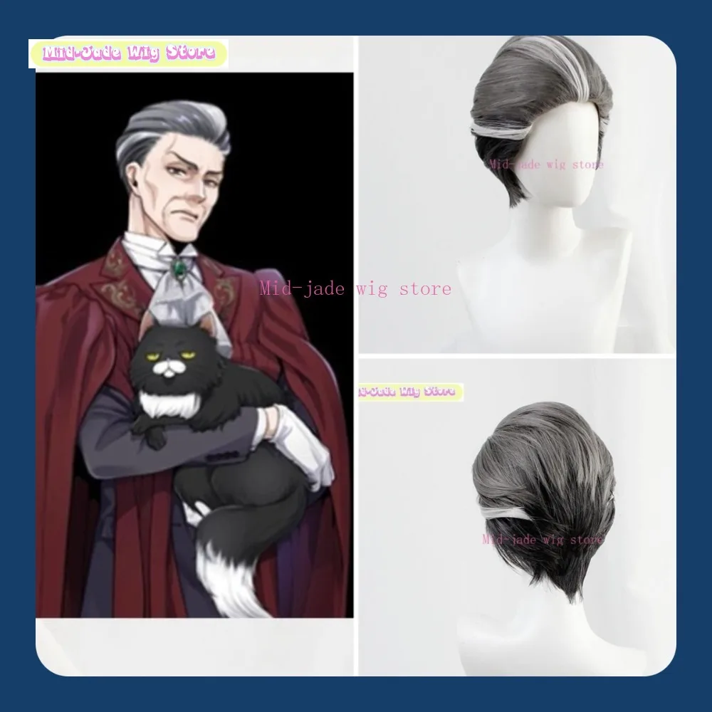 Twisted Wonderland Mozus Trein Cosplay Wig Anime Game Cosplay Pie Fake Hair Trein Faculty Office