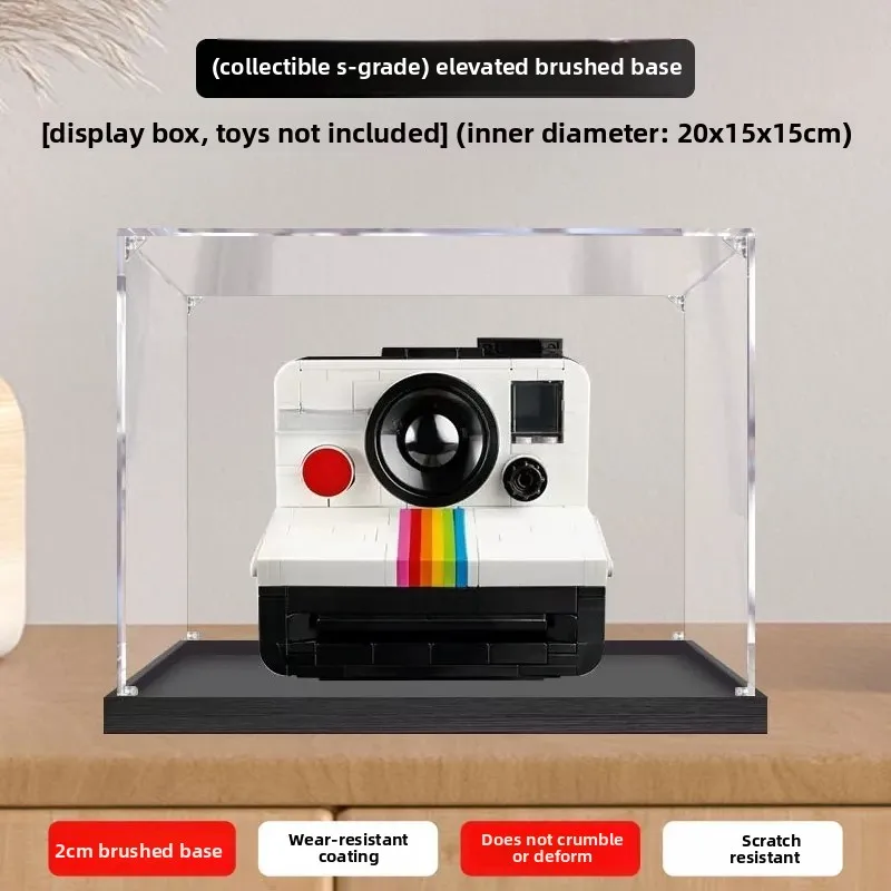Clear Acrylic Display Case for lego 21345 amera, Dustproof Storage Box for Building Blocks Figure Model