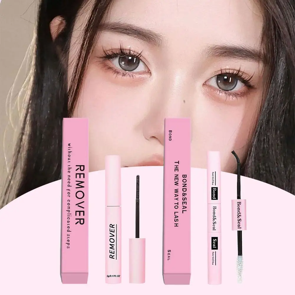 

Double Ended Eyelash Glue Lash Bond And Seal For Cluster Lash Glue 2in1 Glue Lasting Waterproof Clear Coating Strong Holder