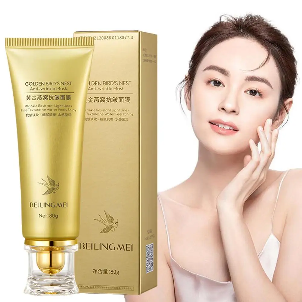 Golden Bird's Nest Anti-Wrinkle Peel Off Mask Remove Blackheads Acne Lifting Firming Oil-Control Shrink Pores Face Skin