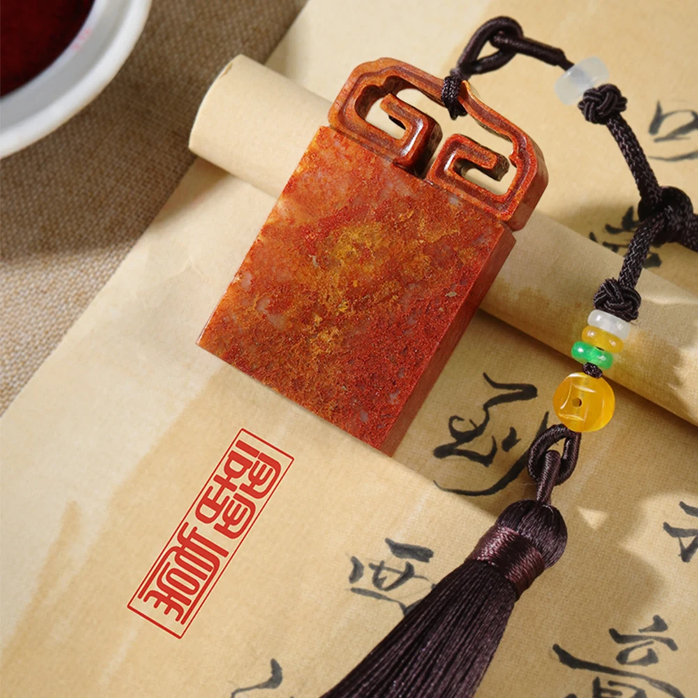 

Индивидуальный штамп из камня для каллиграфии, прямоугольный, нестандартной формы, художественный штамп, персонализированный подарок на заказ