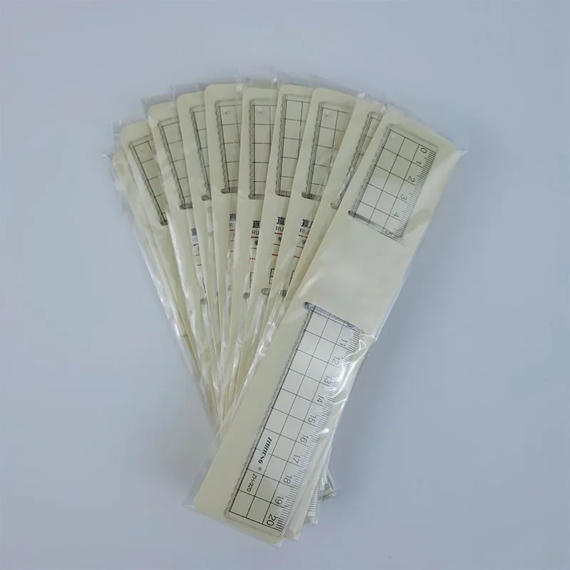 15/18/20cm Straight Ruler Transparent Plastic Ruler Set Drawing Tool Desk Accessories Students Stationery School Office Supplies
