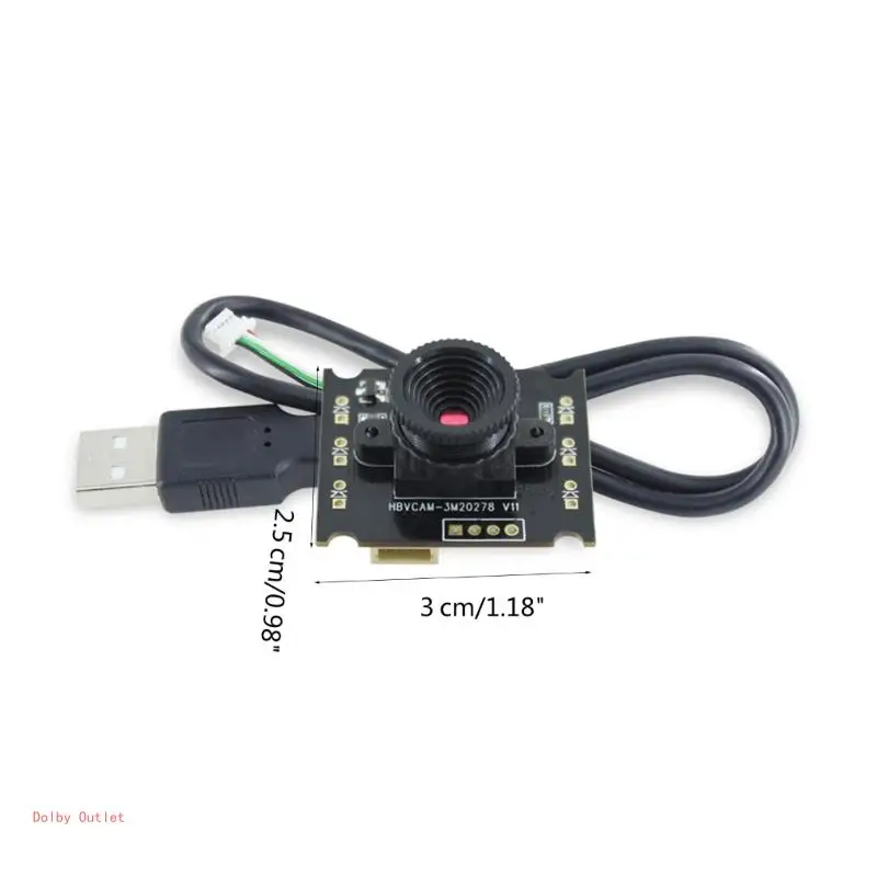 Sensore OV3640, scheda webcam USB 2.0 con angolo campo 64° 62°, modulo fotocamera automatica