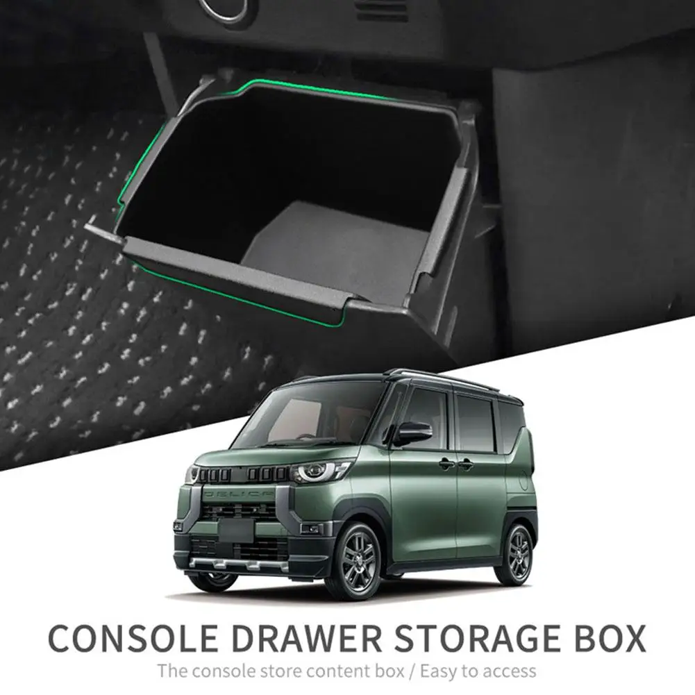 

Car Rear Central Control Storage Box Dustproof Waterproof for Mitsubishi Delica Mini 2023 Tissue Book Organizer Car Accesso U0N8