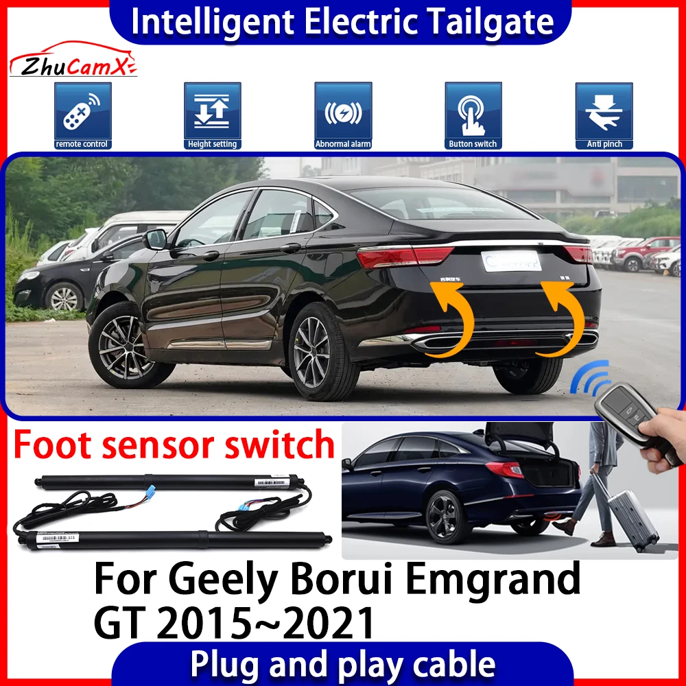 

ZhuCamX Automatic Lifting kit Opening Trunk Intelligent Electric Tail Gate Lift Tailgate for Geely Borui Emgrand GT 2015~2021