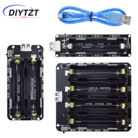 DIYTZT Shield V8 Two Voltage 18650 Lithium Battery Mobile Power Expansion Board Module 5V/3A 3V/1A Micro USB For ESP32