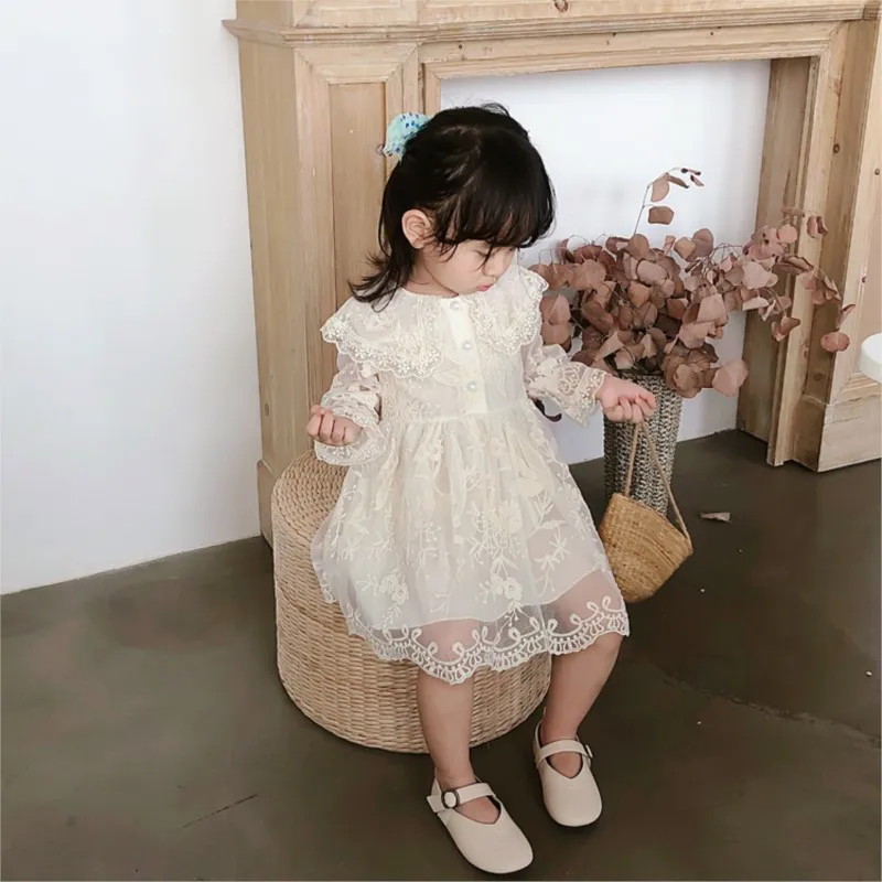 2025 new girl baby Kids summer so beautiful good quality lace princess dress children party birthday splice dresses clothing