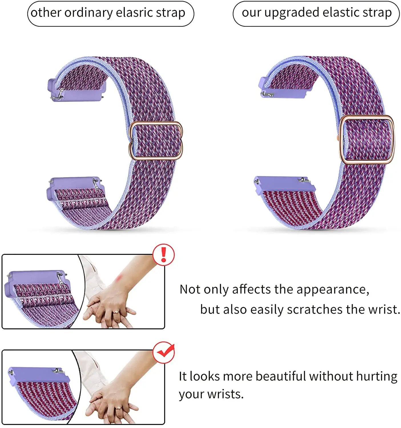 20 مللي متر 22 مللي متر حزام ساعة ل سامسونج غالاكسي ساعة 4 الكلاسيكية/النشطة 2/3 46 مللي متر 42 مللي متر/s3 سوار correa هواوي ساعة GT 2/3 برو الفرقة