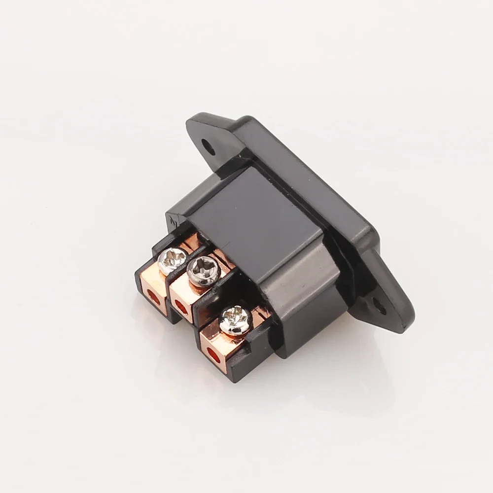 2 قطعة X Hifi الصوت Hifi موصل محول القابس مقبس IEC مطلي بالنحاس