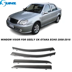 Car Window Visor For Geely CK Otaka Echo 2008 2009 2010 2011 2012 2013 2014 2015 2016 Side Window Deflector Sun Rain Guards