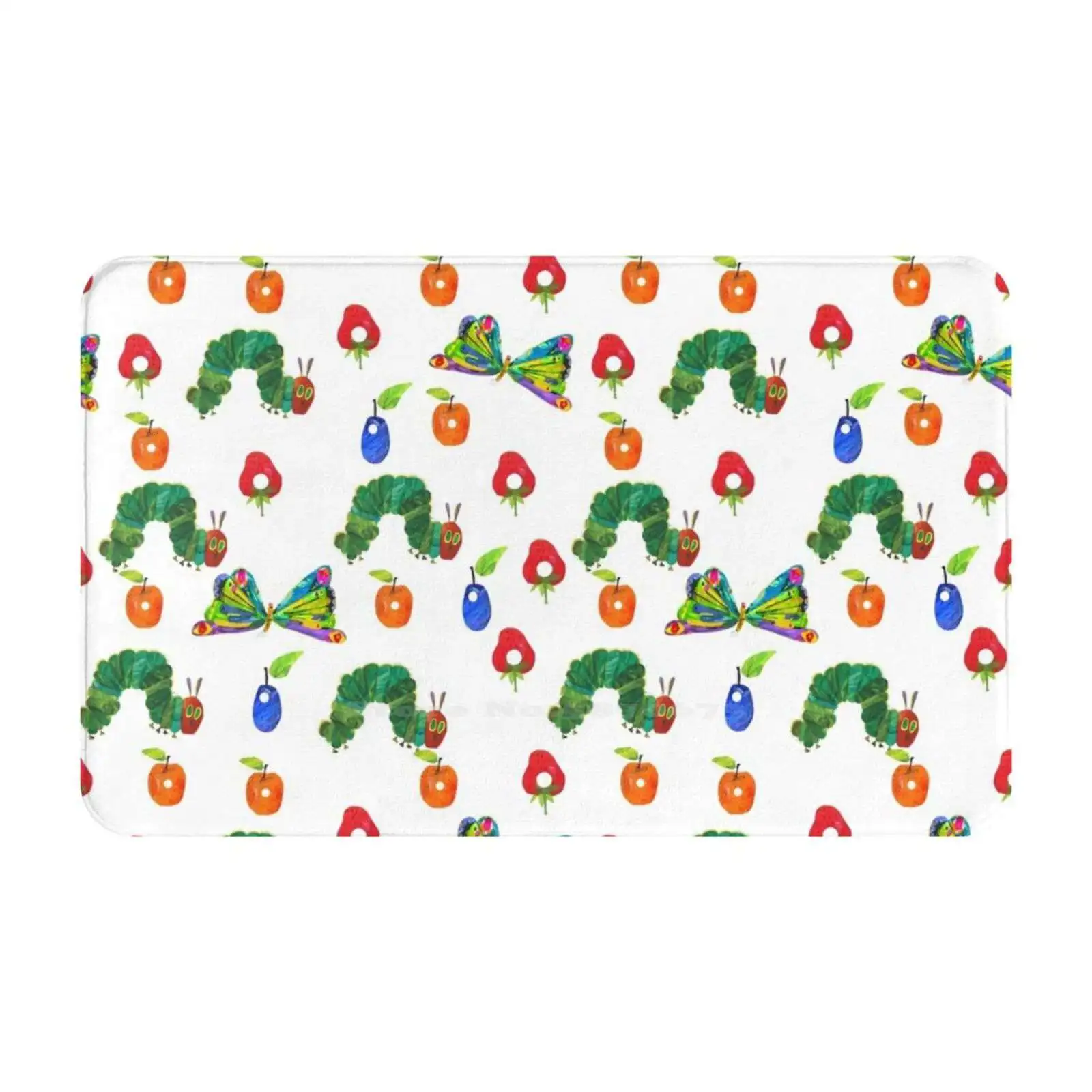 Very Hungry Pattern Soft Cushion Car Home Carpet Door Mat Very Hungry Pattern Very Hungry Eric Carle Hungry Little The Hungry