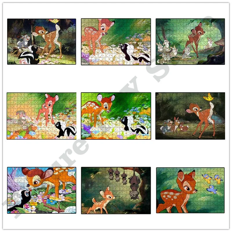 

Disney Animal Puzzle Diy Puzzle Disney Bambi Puzzle 300 500 1000 Pieces Kid's Toy Decoration Kid's Gift Home Decoration