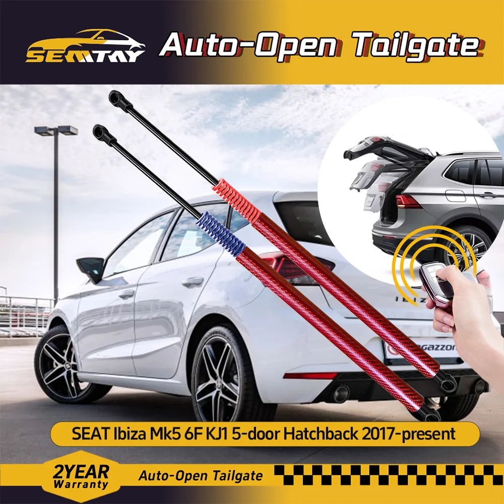 

SEMTAY Automatic Lifting Trunk Struts with Spring for SEAT Ibiza Mk5 6F KJ1 Hatchback 2017-2025 Rear Tailgate Boot Lift Supports