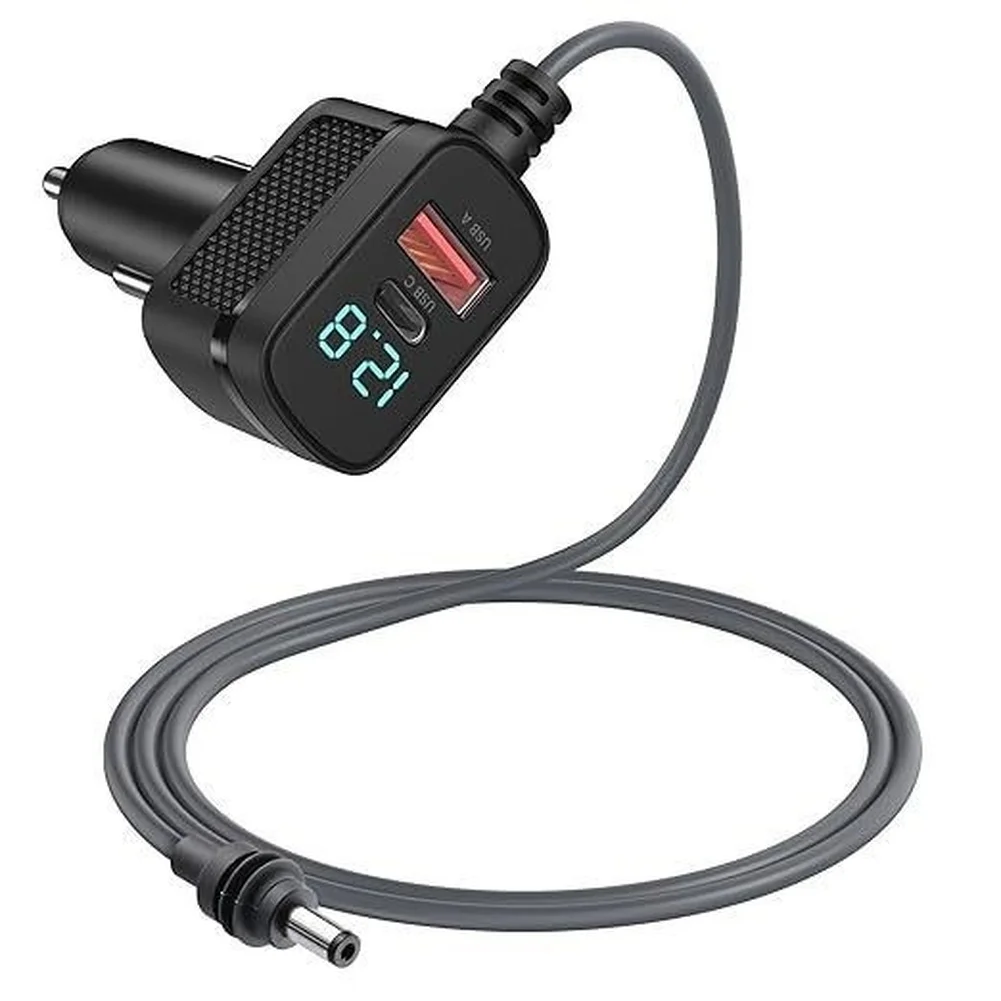 Vehicle Charger With Digital Display USB 36W USB C A 18W DC 12V/24V For Mini Devices Requiring DC Power Charger Car Electronics