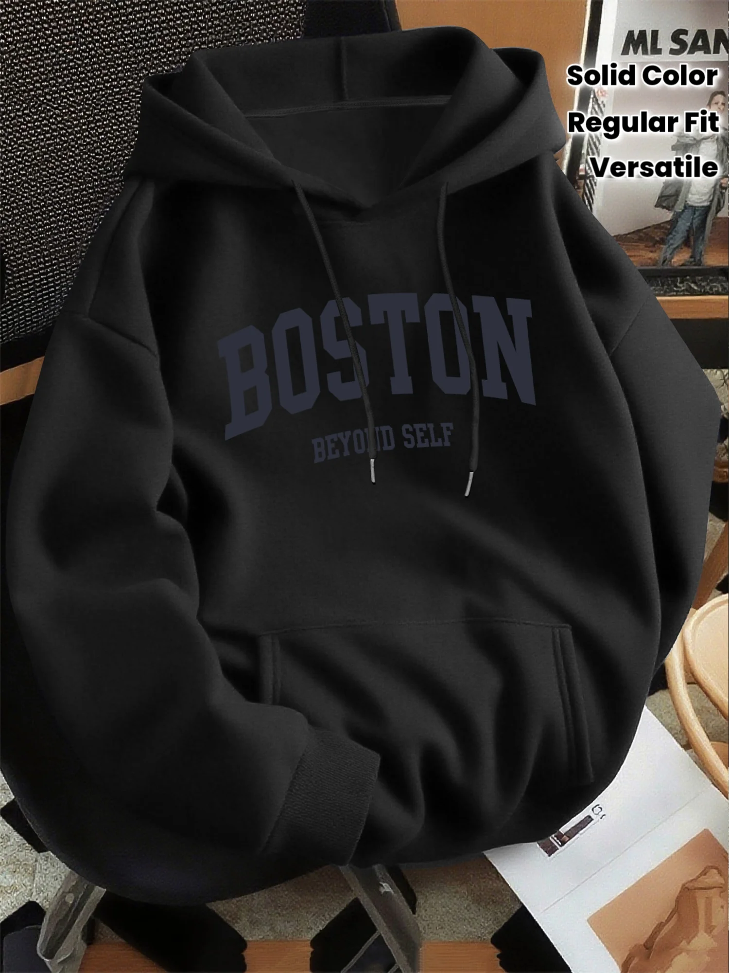 Unisex 2026 Frühling Herbst Grafik-Print Hoodie Pullover Dünner Lockerer Vielseitiger Lässiger Sweatshirt, Mehrere Farben Verfügbar – Detail 5